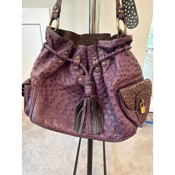 Vintage Authentic Luella Ostrich Handbag - Picture 1 of 8